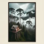 Mystical Retreat - Cabin in the Clouds - Wall Posters