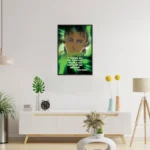 Attack on Titan Eren Yeager Wall Poster - Iconic Quote and Determined Gaze - Image 2