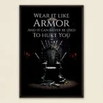 Armor of Words Wall Poster – Throne of Strength and Wisdom
