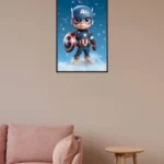 Adorable Captain America Chibi Poster | SmallBig