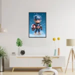 Get the Adorable Captain America Chibi Poster – A Fun Marvel Decor for All Ages | Shop at SmallBig!