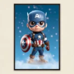 Adorable Captain America Chibi Poster