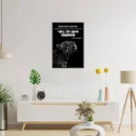 Inspire quiet strength with the Courage Doesn't Always Roar Poster, featuring a powerful quote and bold leopard imagery.