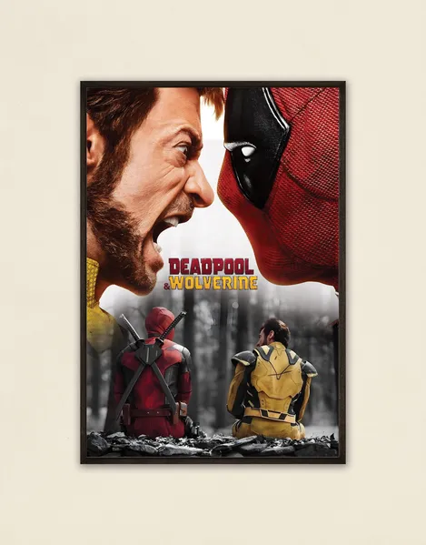 Deadpool and Wolverine Faceoff Poster