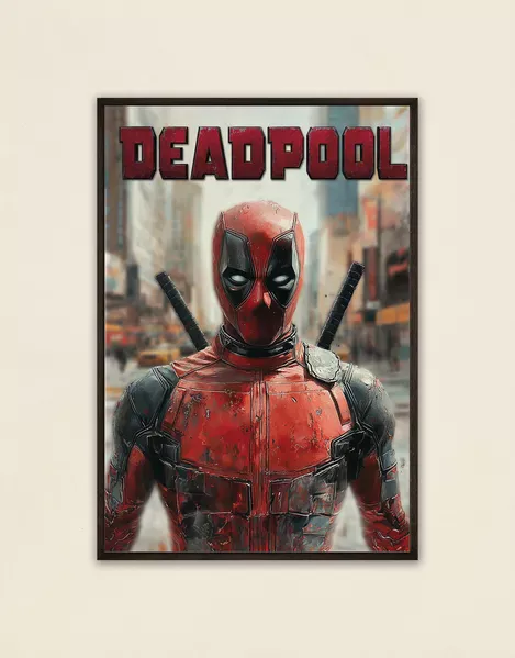 Showcase the witty and chaotic Marvel anti-hero with this Deadpool Action Poster—a bold statement piece for every fan.