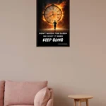 Burning Time - Motivational Clock Poster for Productivity | SmallBig