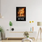 Burning Time - Motivational Clock Poster