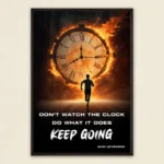 Get inspired with the Burning Time motivational clock poster. Featuring a flaming clock and an inspiring quote, this motivational clock poster fuels your determination. SmallBig.