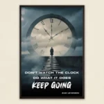 Path of Time Motivational Clock Poster – Stay Inspired | SmallBig