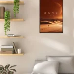 Explore the vastness of the "Sandstorm Horizon" Dune-inspired wall poster. Perfect for fans of sci-fi and epic storytelling, this decor piece captures mystery and adventure. Shop now at SmallBig!