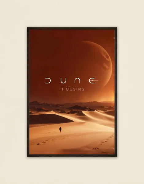 Dune-inspired wall poster