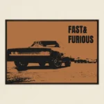 Celebrate the legacy of speed with the Fast & Furious movie poster. Perfect for fans, car lovers, and action enthusiasts. Add cinematic power to your walls!