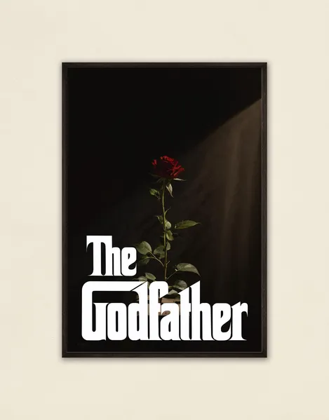 The Godfather Rose Symbol Wall Poster