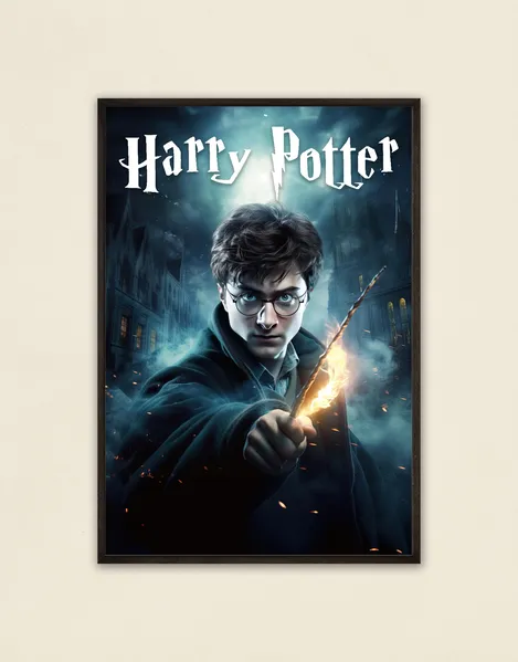 Harry Potter magic wand poster