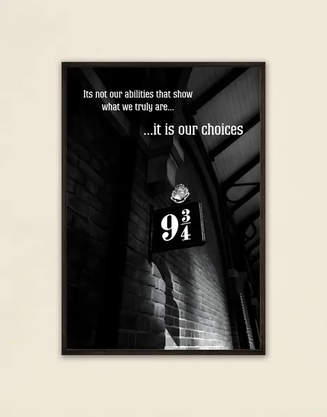 Harry Potter Platform 9¾ Choices Poster | SmallBig