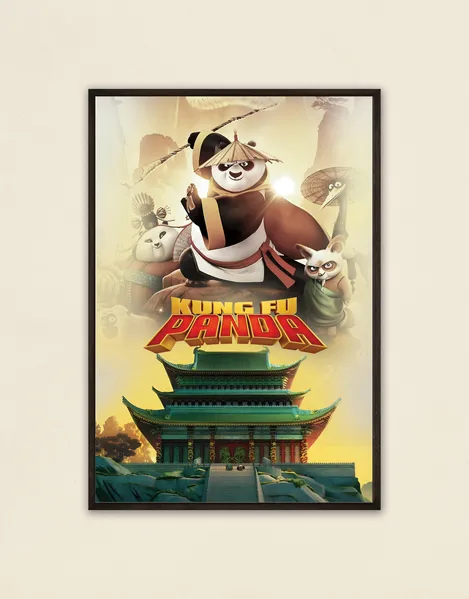 Kung Fu Panda Poster | Vibrant Animation Wall Art