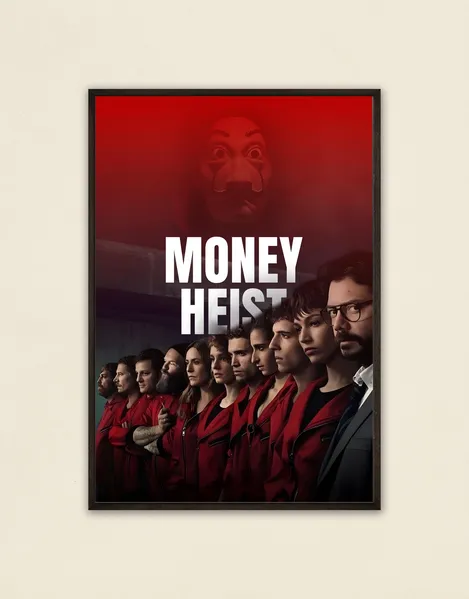 Money Heist Poster - Iconic Team Tribute Wall Art