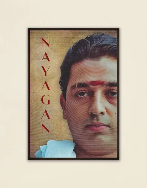 Nayagan Minimalist Poster - A Timeless Tribute to Tamil Cinema