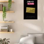 Squid Game Poster - Geometric Challenge Card Design