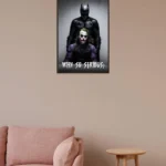 Chaos Meets Justice: Why So Serious? Batman & Joker Poster
