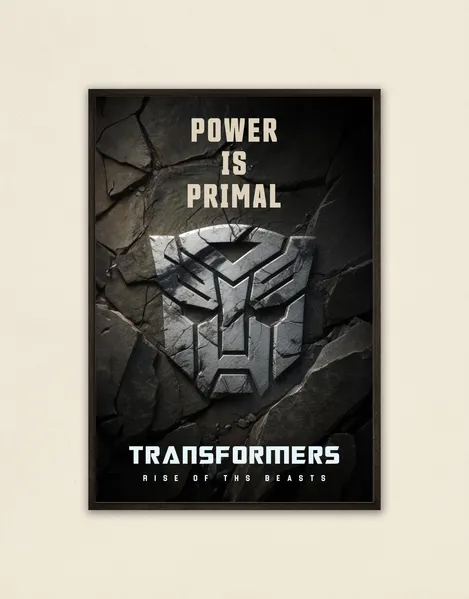 Unleash the Power with the Transformers Rise of the Beasts Poster!