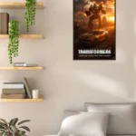 Epic Transformers poster featuring Bumblebee in his robot and Camaro forms. A bold addition for fans of the saga!