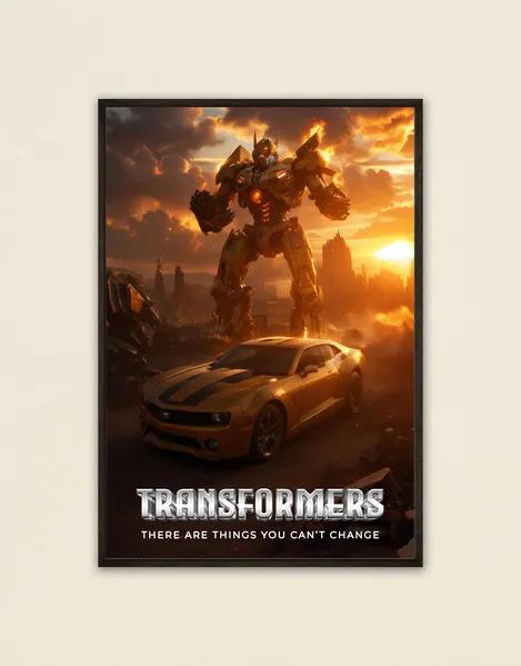 Bumblebee's Valor: Transformers Cinematic Poster