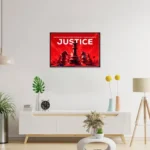 Find Strength in Truth with the Justice in Motion Wall Poster!
