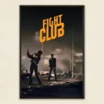 Fight Club Wall Poster - Iconic Tyler and Narrator Scene