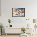 Unleash Your Inner Dreamer with the Cosmic Surfer Art Poster