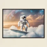 Cosmic Surfer Art Poster