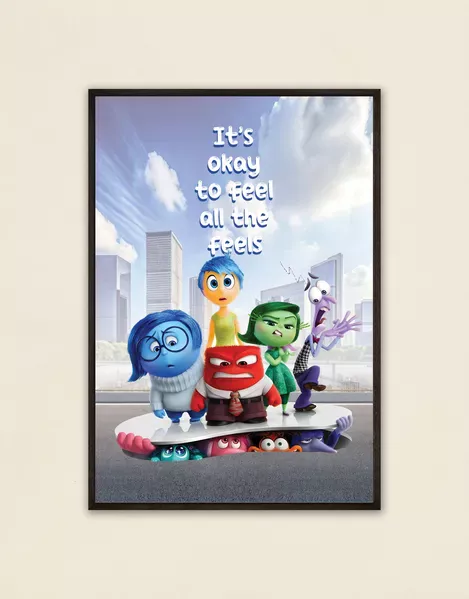 Feel All the Feels – Inside Out Emotion Poster