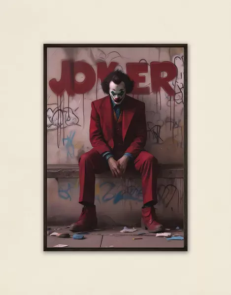 Smiling Shadows: Joker Wall Poster