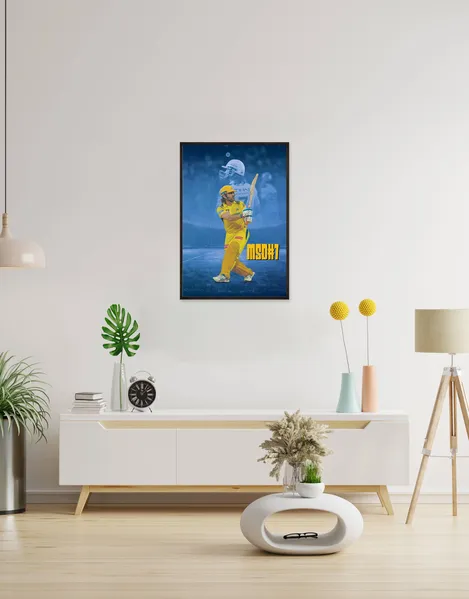 Honor the legend of MS Dhoni with this inspiring MS Dhoni poster. Perfect for cricket fans and sports enthusiasts, it’s a dynamic tribute to Captain Cool. Shop now at SmallBig!