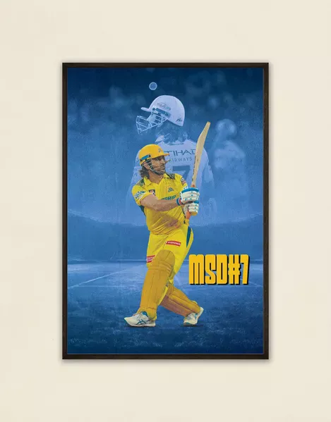 MS Dhoni poster