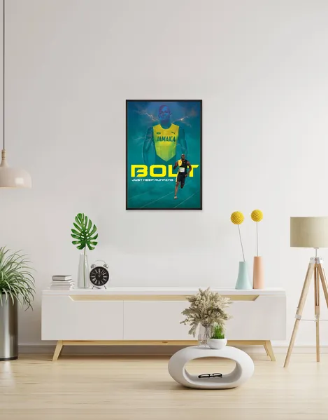 Bolt: Just Keep Running Poster - Usain Bolt Inspiration | SmallBig