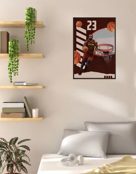 Celebrate The King with the Iconic "LeBron James Poster" | Shop Now at SmallBig!