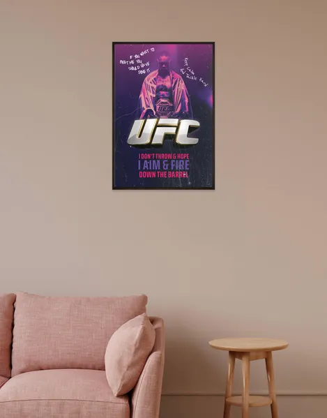 UFC Champion Mindset Poster - Fight Inspiration | SmallBig