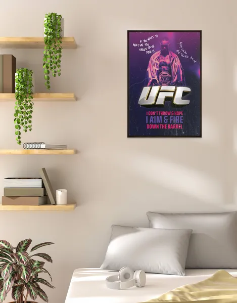 Fuel your drive with the UFC Champion Mindset Poster. Perfect for MMA fans, this bold design inspires focus and resilience every day.