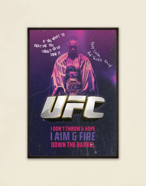 Fuel your drive with the UFC Champion Mindset Poster. Perfect for MMA fans, this bold design inspires focus and resilience every day.