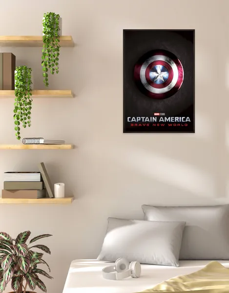 Add a heroic touch to your space with this Captain America Brave New World Shield Poster. Celebrate Marvel’s legacy with this iconic symbol of justice and courage. Shop now at SmallBig!