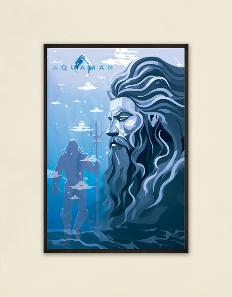 Dive Into the Depths with the Stunning "Aquaman Poster" | Shop SmallBig Today!