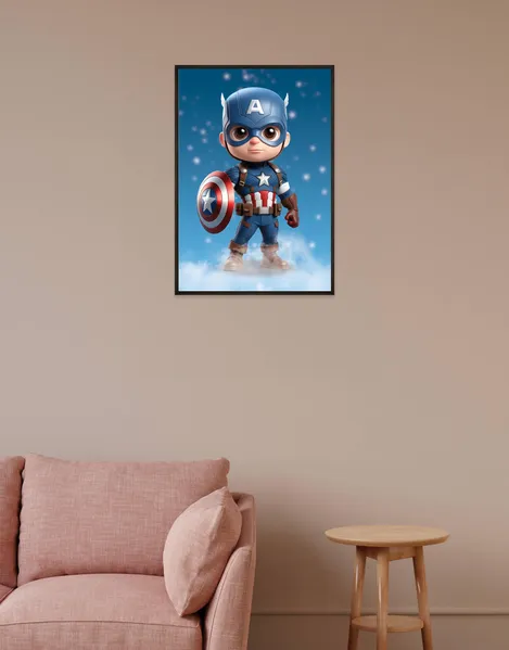 Adorable Captain America Chibi Poster | SmallBig