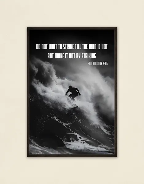 motivational surf poster