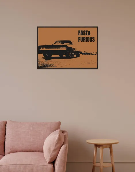 Fast & Furious Movie Poster – The Ultimate Wall Art for Fans