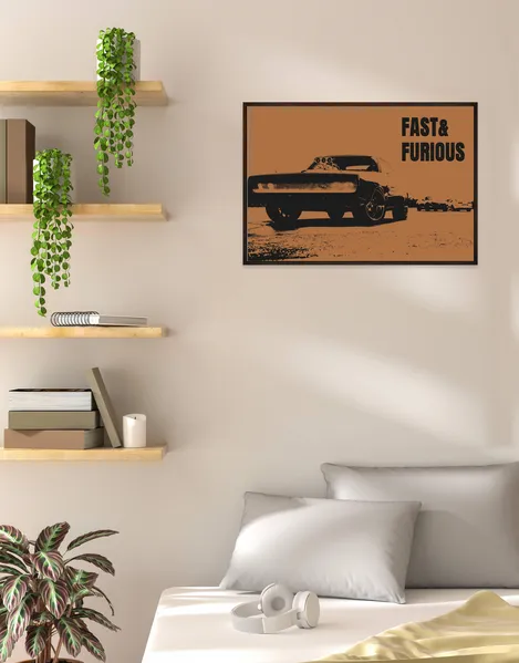 Fast & Furious Movie Poster – The Ultimate Wall Art for Fans