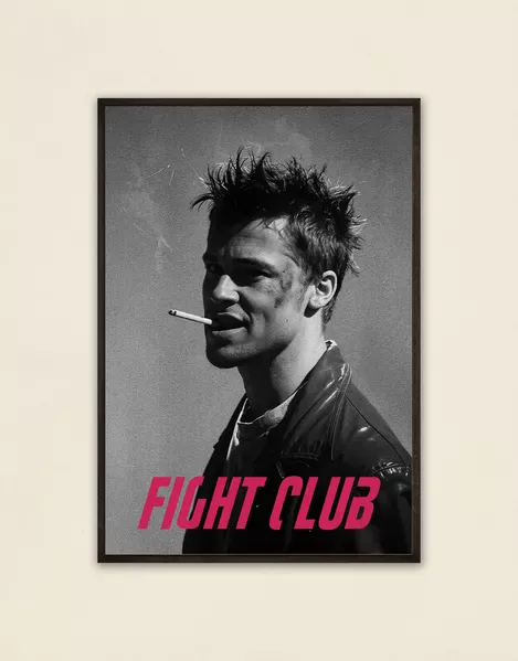 Own the Iconic Fight Club Wall Poster Featuring Tyler Durden