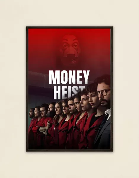 Money Heist Poster - Iconic Team Tribute Wall Art