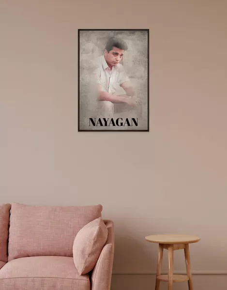 Nayagan Poster | Iconic Tamil Movie Tribute Wall Art