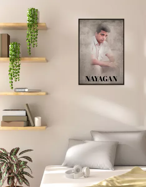 Nayagan Poster | Iconic Tamil Movie Tribute Wall Art